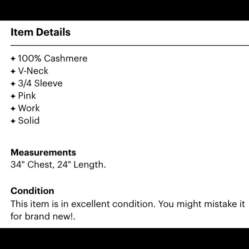 BCBGMAXAZRIA size S cashmere pullover in excellent condition - Picture 3 of 6